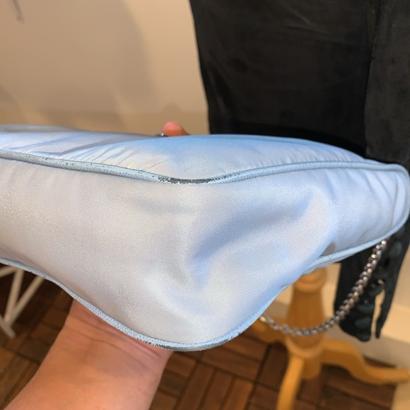 PRADA RE-EDITION SHOULDER BAG BLUE RENYLON *BAG ONLY NO STRAP INCLUDED - Picture 8 of 16